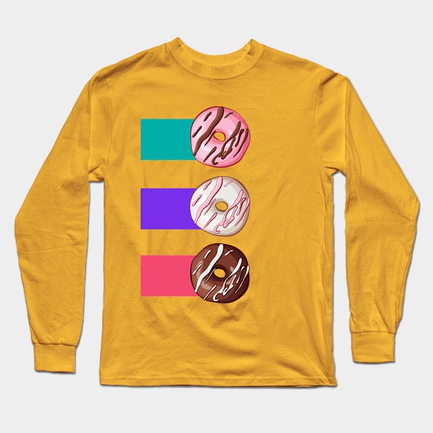 Doughnut Long Sleeve T-Shirt by Vaibhav_Dhamecha